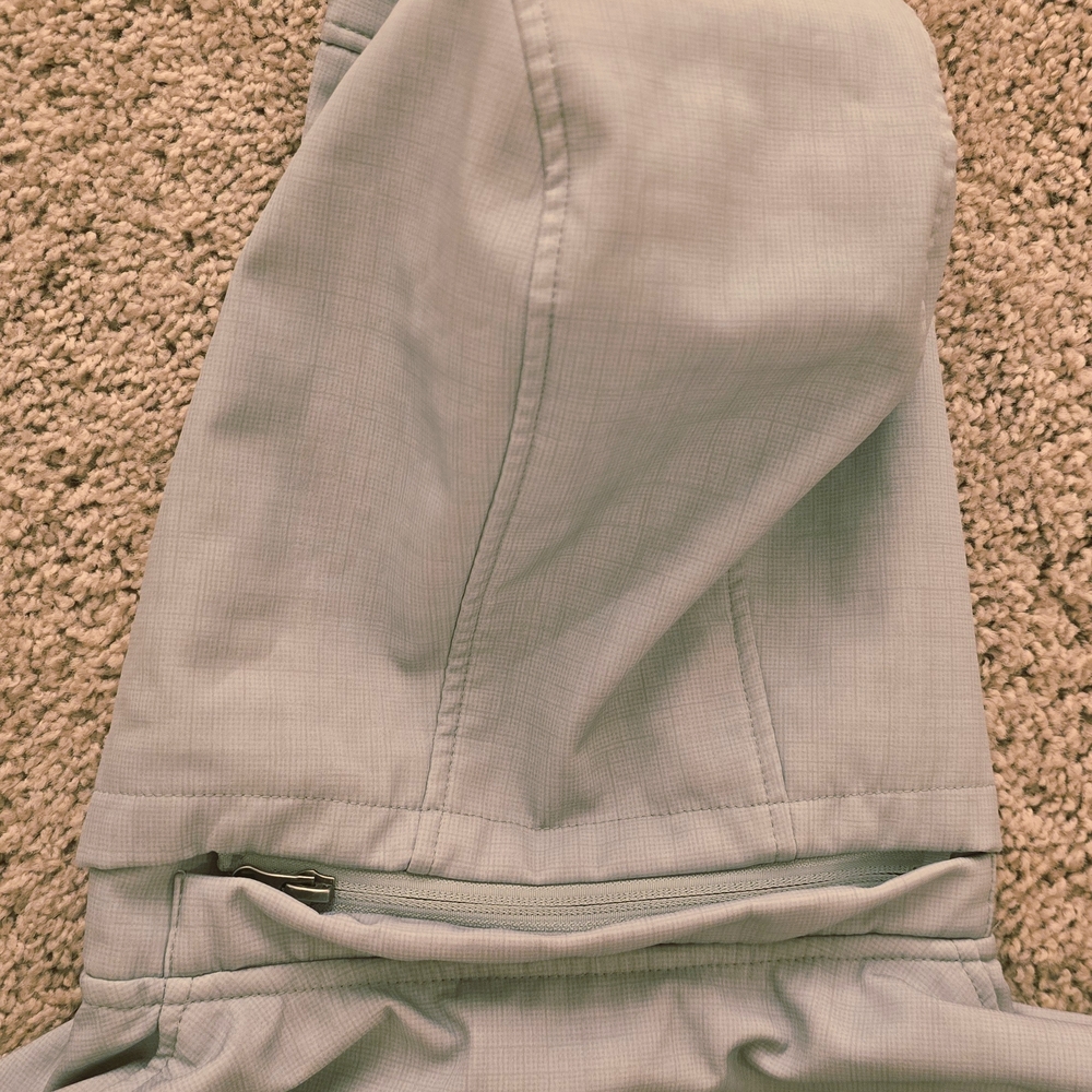 Gray Hooded Wind/water Jacket With Fleece Lining Size MED - Picture 6 of 6